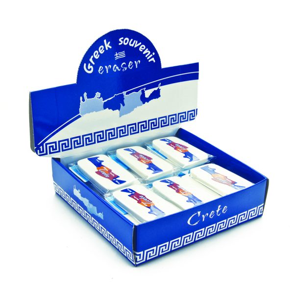 ERASER IN CRETE DESIGNE  6X3X0,5CM