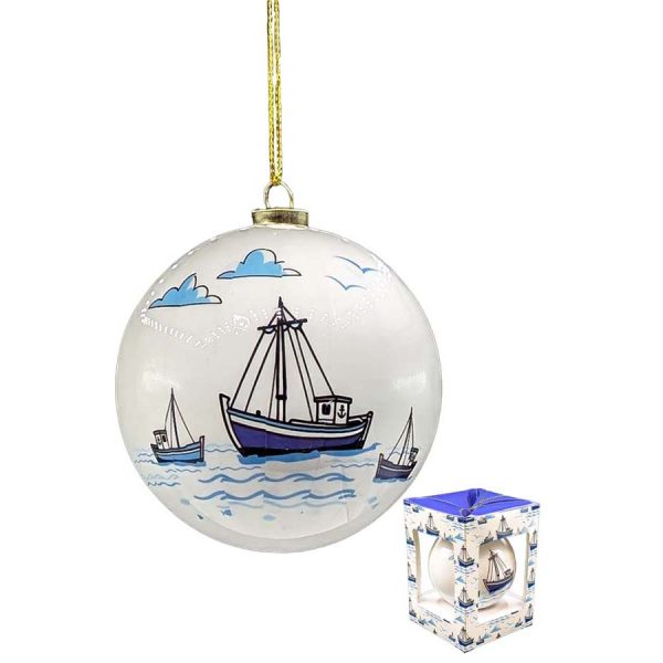 BALL WITH BOAT GREECE /7,5CM
