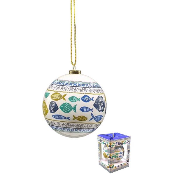 BALL WITH FISHES /7,5CM