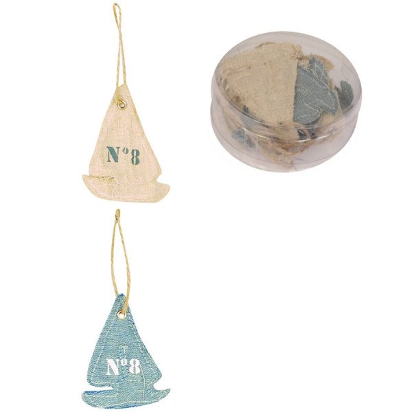 ΚΑΡΑΒΑΚΙ ΣΕΤ6 ΥΦΑΣΜ. ΚΡΕΜΑΣΤΟ/9,5Χ9,5Χ4ΕΚ