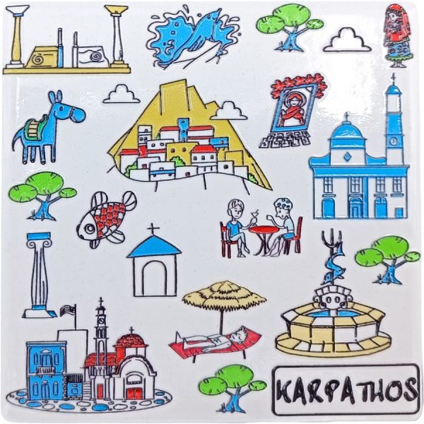 ΜΑΓΝΗΤΑΚΙ ΜΕ ΣΧΕΔΙΑ ΚΑΡΠΑΘΟΣ /7,5Χ7,5ΕΚ /ΣΥΣΚ10