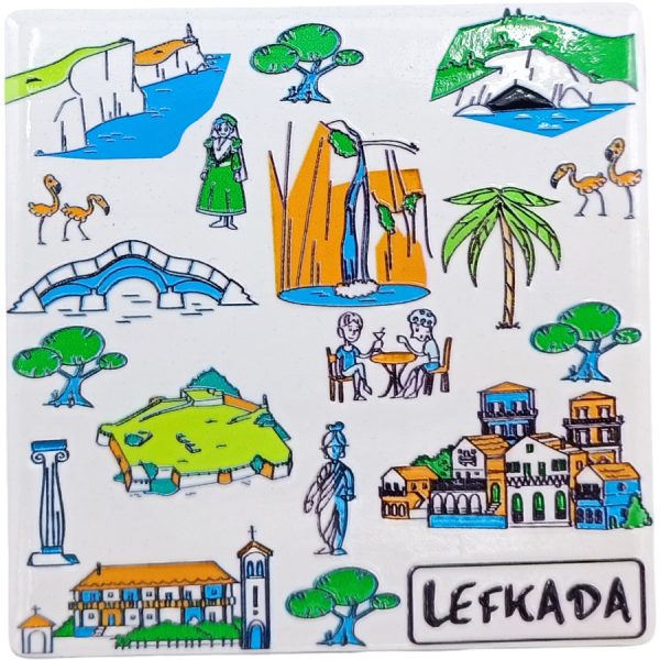 MAGNET HOUSE LEFKADA /7,5Χ7,5CM