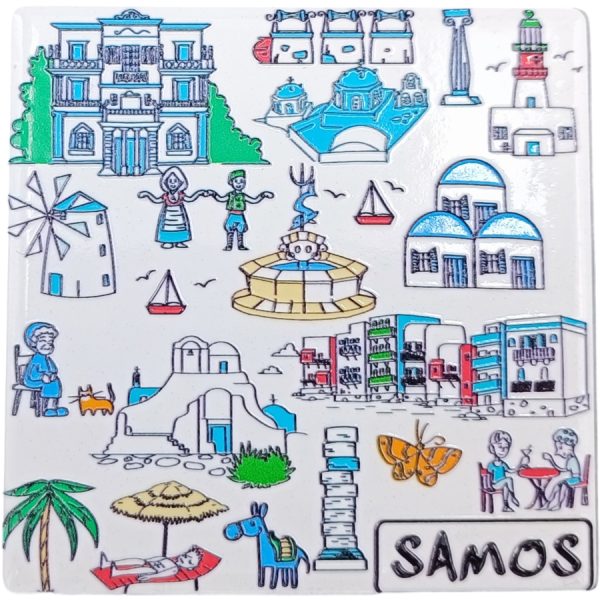 ΜΑΓΝΗΤΑΚΙ ΜΕ ΣΧΕΔΙΑ ΣΑΜΟΣ /7,5Χ7,5ΕΚ /ΣΥΣΚ10