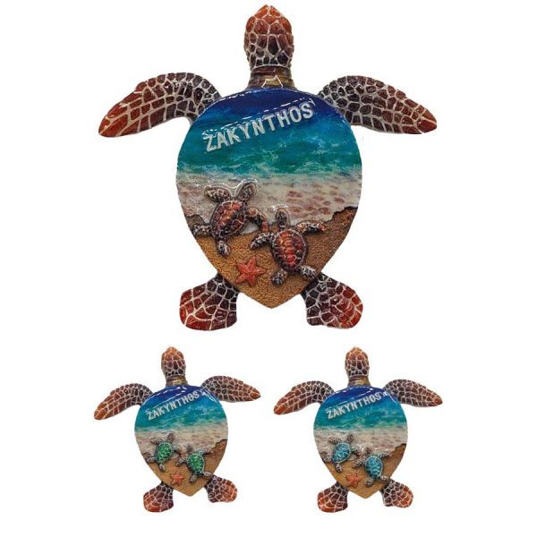 MAGNET TURTLE ZAKYNTHOS  10Χ10CM