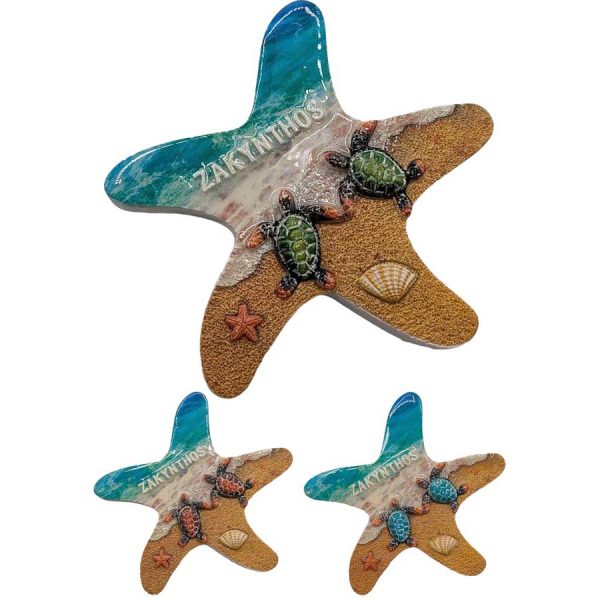 MAGNET STARFISH ZAKYNTHOS  9Χ9CM