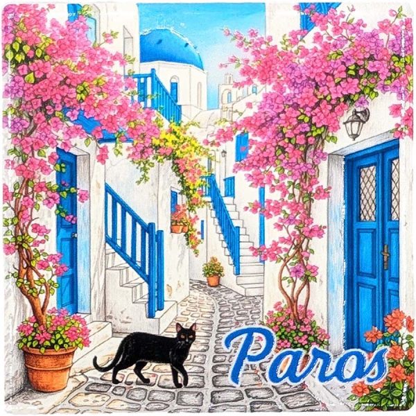 ΜΑΓΝΗΤΑΚΙ ΤΕΤΡΑΓ. ΣΩΚΑΚΙ ΜΕ ΓΑΤΟΥΛΑ ΠΑΡΟΣ /7,5Χ7,5ΕΚ /ΣΥΣΚ10