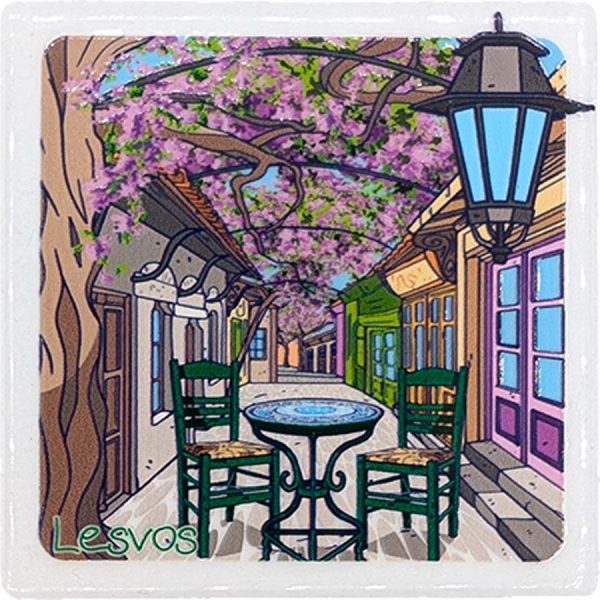 MAGNET SQUARE TABLE LESVOS  7,5Χ7,5CM