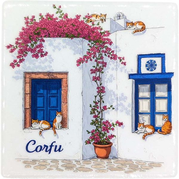 ΜΑΓΝΗΤΑΚΙ ΤΕΤΡΑΓ. ΠΑΡΑΘΥΡΟ ΜΕ ΓΑΤΟΥΛΑ ΚΕΡΚΥΡΑ /7,5Χ7,5ΕΚ /ΣΥΣΚ10