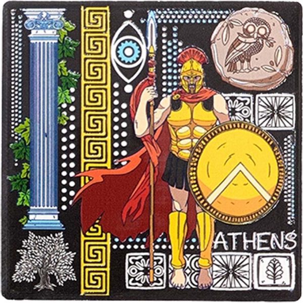 ΜΑΓΝΗΤΑΚΙ ΤΕΤΡΑΓ. ΠΟΛΕΜΙΣΤΗΣ ΑΘΗΝΑ /7,5Χ7,5ΕΚ /ΣΥΣΚ10