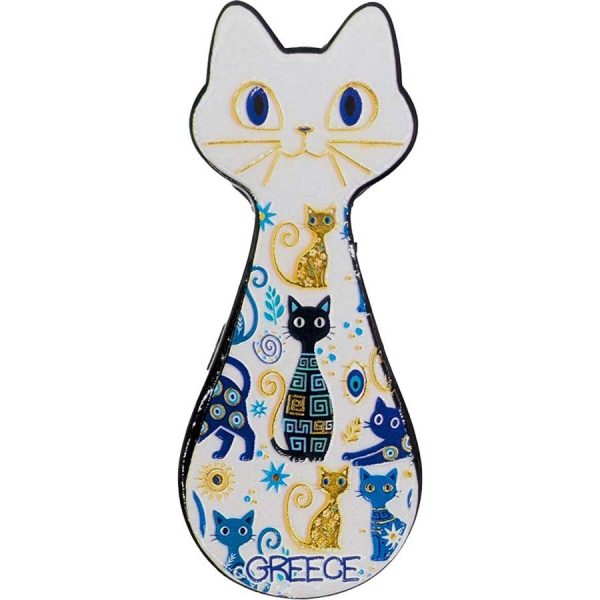 MAGNET SHAPE CAT WITH CATS  7,5Χ7,5CM