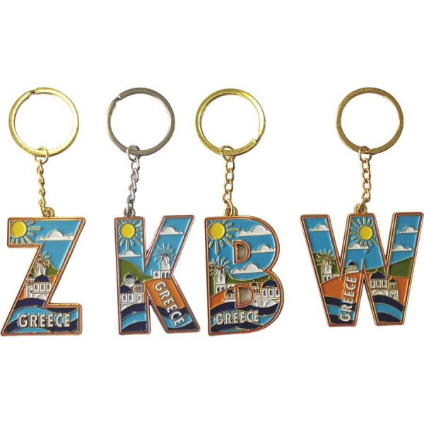 KEY RINGS LETTERS B-K-W-Z