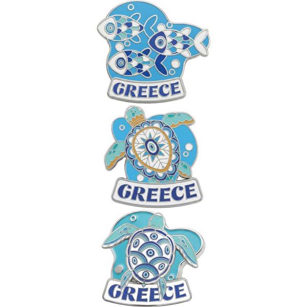 PINS WITH SEA ELEMENTS GREECE