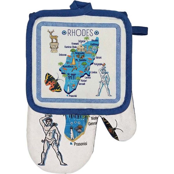 PRINTED KITCHEN SET RHODES /17Χ25ΕΚ-17Χ17ΕΚ