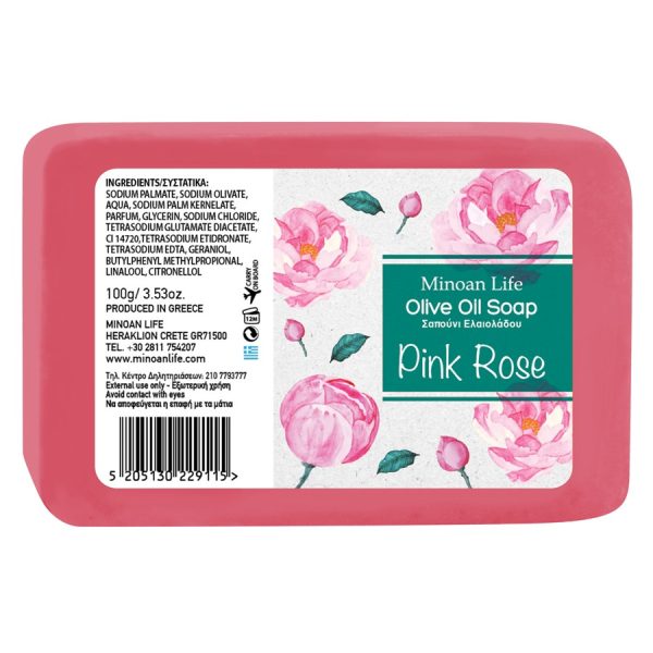 ΣΑΠΟΥΝΙ Pink Rose 100gr/ ΣΥΣΚ24
