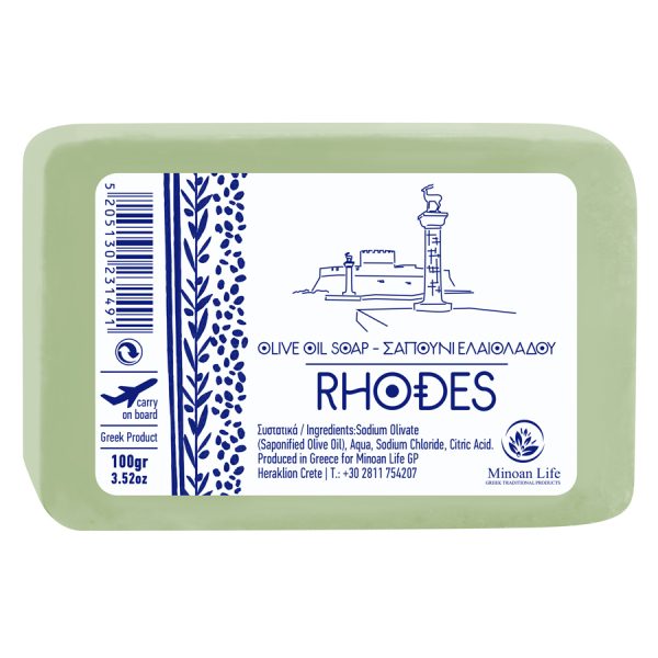 ΣΑΠΟΥΝΙ ΕΛΑΙΟΛΑΔΟΥ ΡΟΔΟΣ ΦΥΣΙΚΟ 100gr /ΣΥΣΚ24