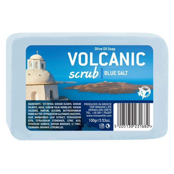 ΣΑΠΟΥΝΙ VOLCANIC scrub (μπλε αλάτι) 100g./ ΣΥΣΚ 24