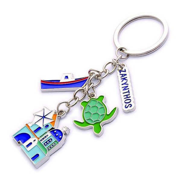 ZAKYNTHOS 4 CHARM KEYCHAIN