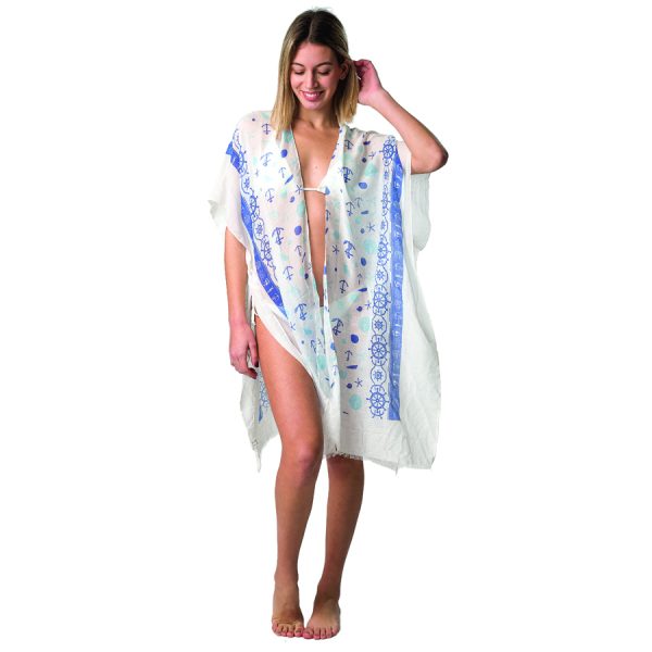 ΚΑΦΤΑΝΙ ΑΣΠΡΟ-ΜΠΛΕ ΜΕ ΑΓΚΥΡΕΣ ΚΑΙ ΚΟΧΥΛΙΑ