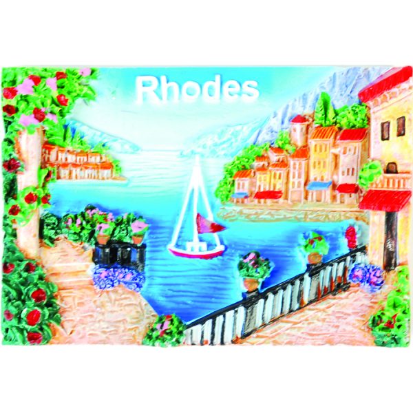 ΜΑΓΝΗΤΑΚΙ ΜΕ ΘΕΑ ΜΕ ΒΑΡΚΑ RHODES /7,5Χ5,5ΕΚ /ΣΥΣΚ10