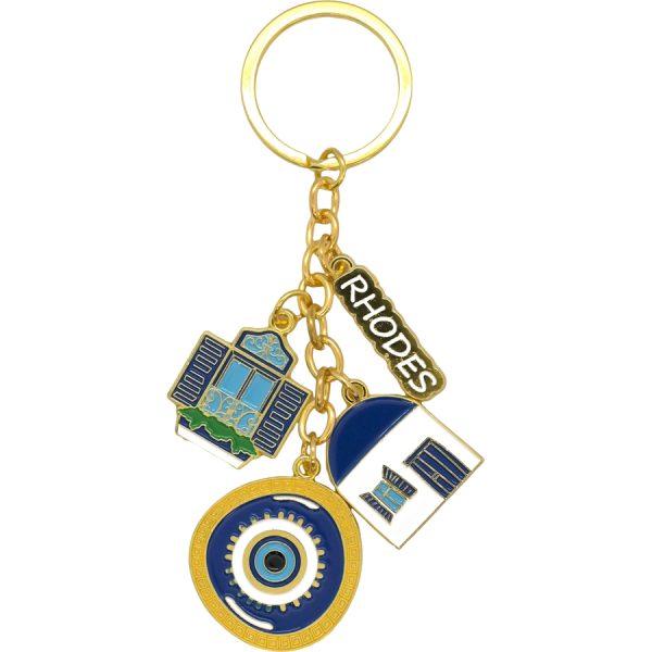 KEYRING EYE RHODES