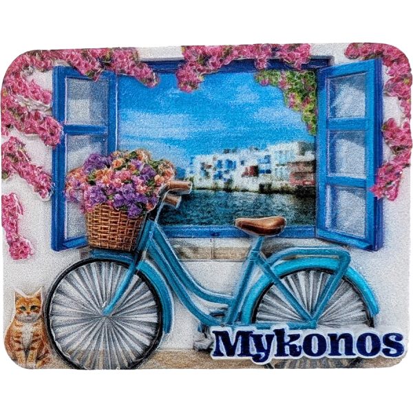 MAGNET WITH BICYCLE MYKONOS