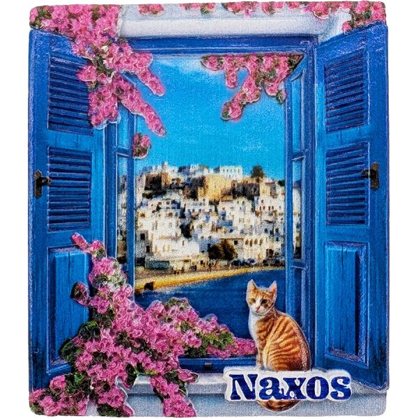ΜΑΓΝΗΤΑΚΙ ΠΑΡΑΘΥΡΟ ΜΕ ΓΑΤΑ NAXOS /ΣΥΣΚ10
