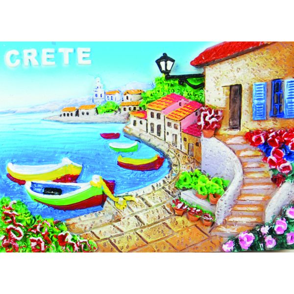 ΜΑΓΝΗΤΑΚΙ ΛΙΜΑΝΑΚΙ ΜΕ ΒΑΡΚΕΣ CRETE /7,5X5,5ΕΚ /ΣΥΣΚ10