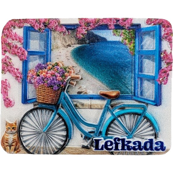 MAGNET WITH BICYCLE LEFKADA