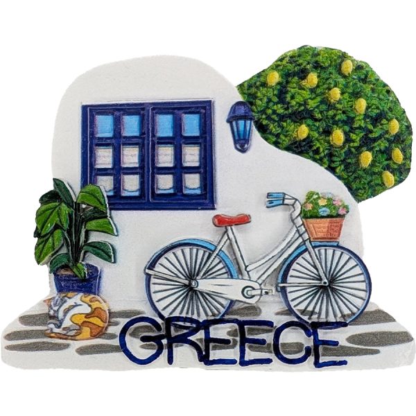 MAGNET WITH BICYCLE GREECE