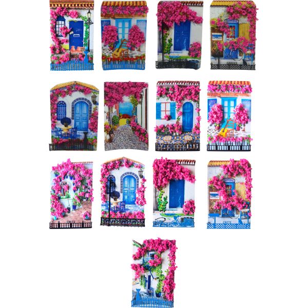 MAGNET WITH FLOWES CRETE