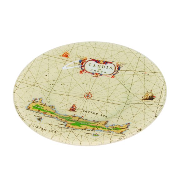 ROUND GLASS PLATE  20X20X2CM