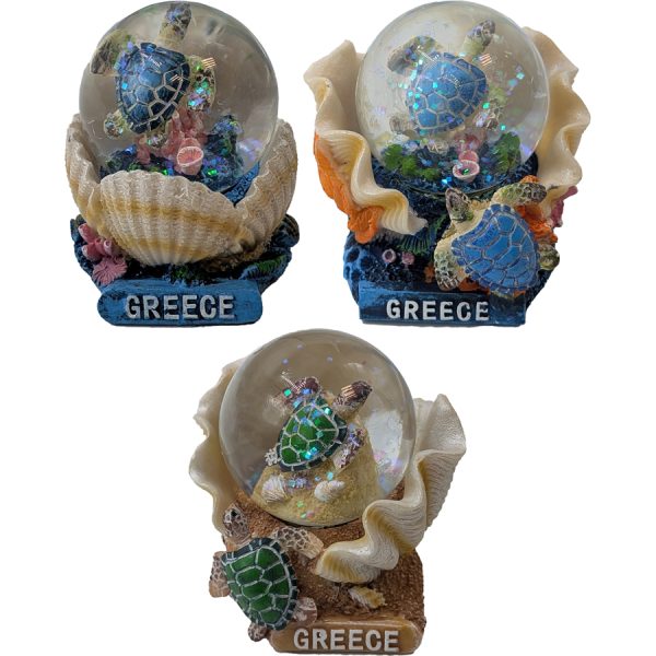 WATERBALL WITH TURTLE GREECE  7Χ6Χ6,5CM