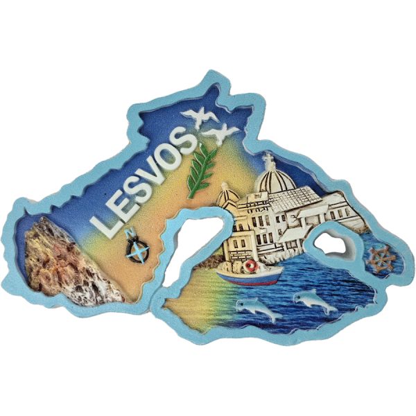 ΜΑΓΝΗΤΑΚΙ ΠΟΛΥΕΣΤ. ΧΑΡΤΗΣ "LESVOS"  10ΕΚ