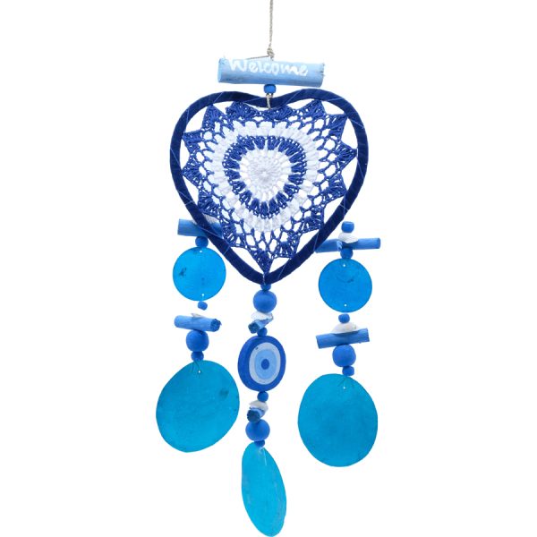 MOBLINE MAKRAME BLUE HEART BOTOM CAPIES