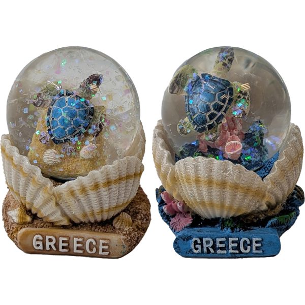 WATERBALL WITH TURTLE GREECE  5,5Χ5,5Χ6CM