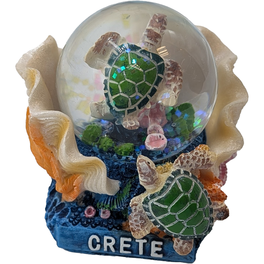 WATERBALL WITH TURTLE CRETE  11Χ6Χ7CM