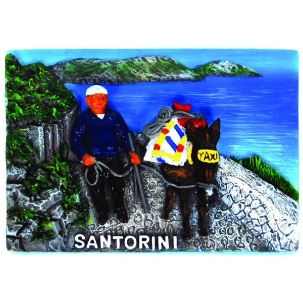 RECATNGULAR MAGNET, write SANTORINI