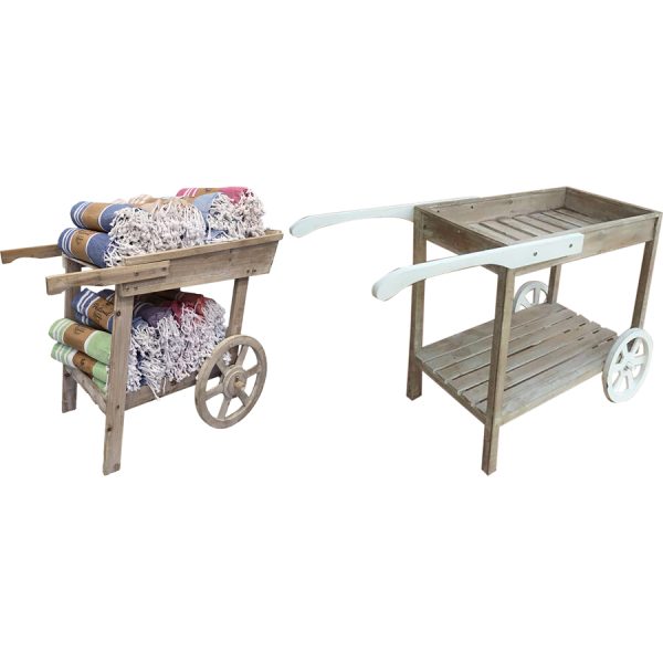 WOODEN CART  86Χ46Χ67CM