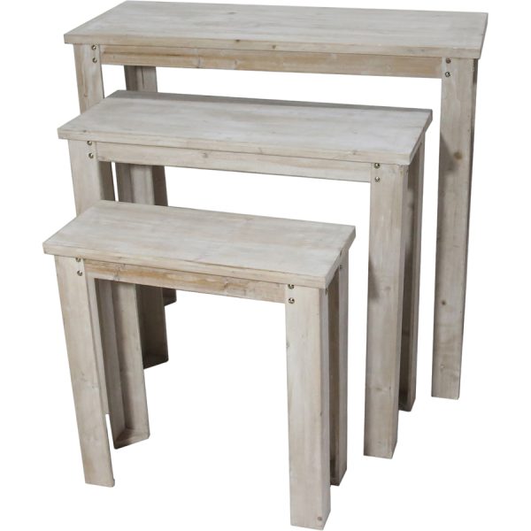 ΞΥΛΙΝΟ ΣΤΑΝΤ ΣΕΤ3 /99Χ40Χ92-79Χ32Χ76-59Χ25Χ60ΕΚ