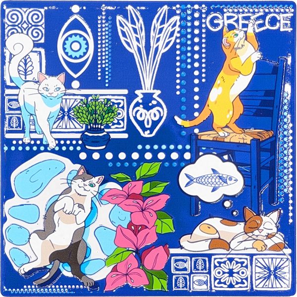 ΣΟΥΒΕΡ ΤΕΤΡΑΓ. ΓΑΤΟΥΛΕΣ GREECE /10,8Χ10,8ΕΚ /ΣΥΣΚ10