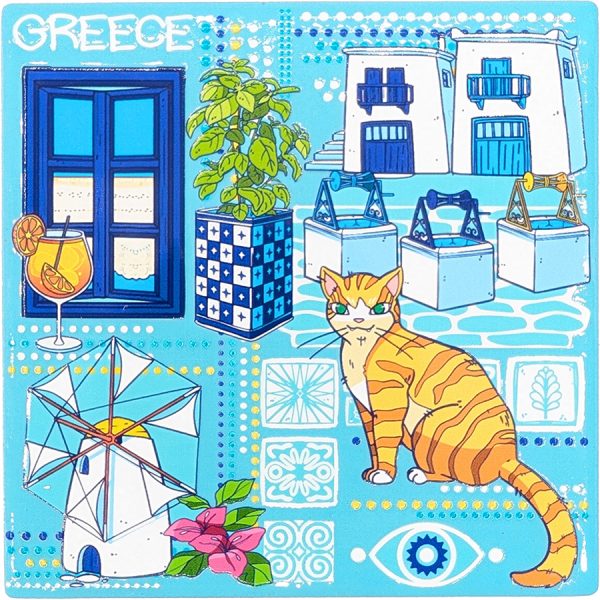 ΣΟΥΒΕΡ ΤΕΤΡΑΓ. ΓΑΤΟΥΛΑ ΚΑΙ ΑΝΕΜΟΜΥΛΟΣ GREECE /10,8Χ10,8ΕΚ /ΣΥΣΚ10