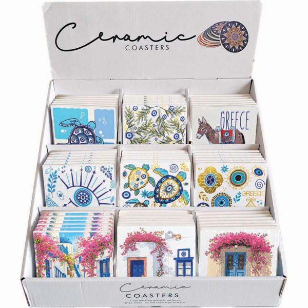 SOUVER SQUARE 9DESIGNS IN DISPLAY BOX SET54  10,8X10,8CM