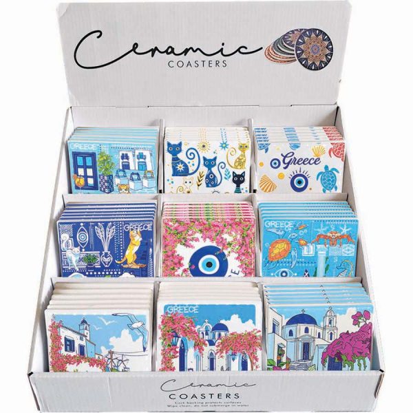 SOUVER SQUARE 9DESIGNS IN DISPLAY BOX SET54  10,8X10,8CM