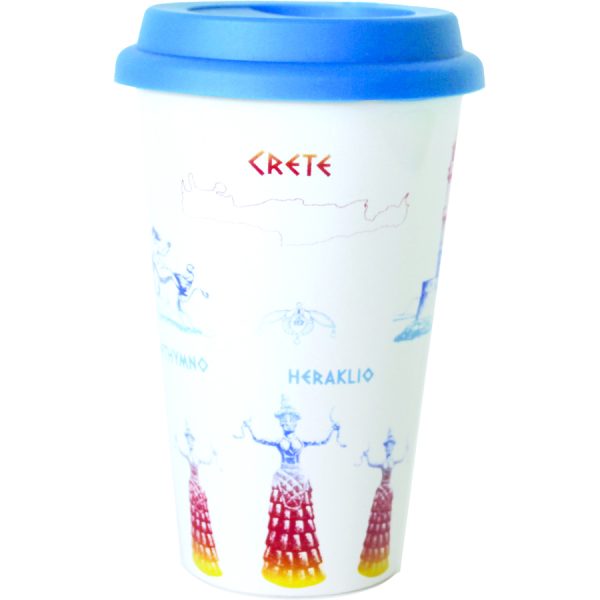 CERAMIC MUG WITH LID  9Χ6Χ14CM