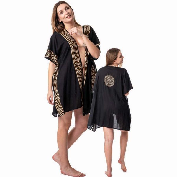 ΚΑΦΤΑΝΙ ΜΑΥΡΟ ΜΕ ΧΡΥΣΟ ΜΑΙΑΝΔΡΟ