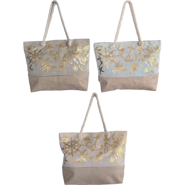 ΤΣΑΝΤΑ ΘΑΛΑΣΣΗΣ ΜΕ ΑΓΚΥΡΑ ΚΑΙ ΧΕΛΩΝΑ 3ΧΡΩΜ/55Χ37Χ15ΕΚ /ΣΥΣΚ6