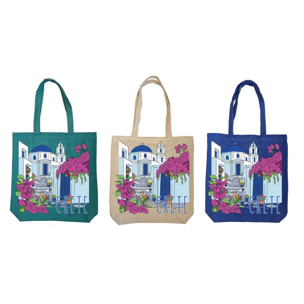 ΤΣΑΝΤΑ ΚΑΜΒΑΣ ΜΕ ΤΟΠΙΟ ΚΡΗΤΗ /43Χ43ΕΚ /ΣΥΣΚ6 /3ΧΡΩΜ