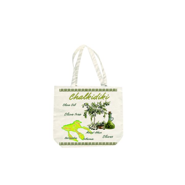 ΤΣΑΝΤΑ ΚΑΡΑΒΟΠΑΝΟ ΧΑΡΤΗΣ ΕΛΙΑ CHALKIDIKI /43Χ40ΕΚ