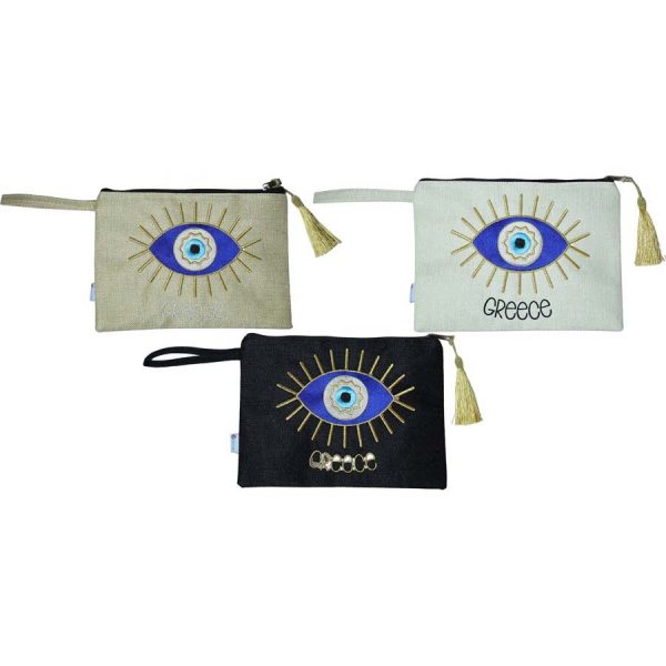 ΤΣΑΝΤΑΚΙ ΜΕ ΜΑΤΙ GREECE 3ΧΡΩΜ  28X20ΕΚ  ΣΥΣΚ6