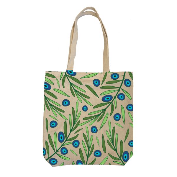 ΤΣΑΝΤΑ ΚΑΜΒΑΣ ΜΕ ΜΑΤΙΑ ΚΑΙ ΦΥΛΛΑ /43Χ43ΕΚ /ΣΥΣΚ10